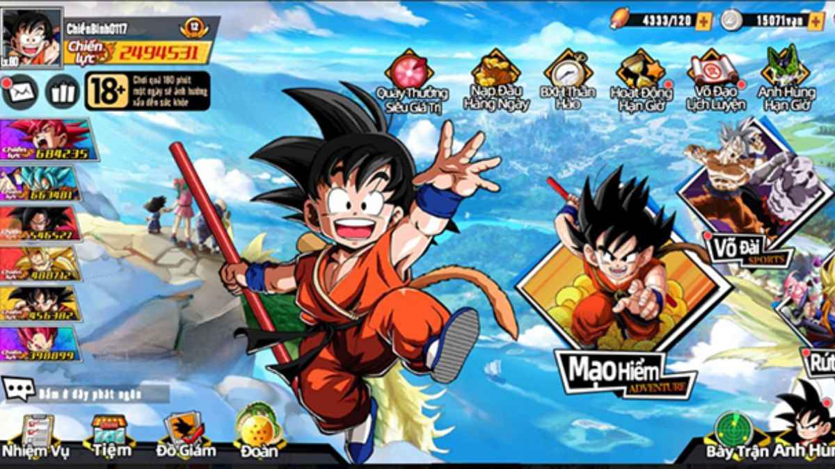 Những điểm nổi bật của game Bản Năng Vô Cực 3D bao gồm hệ thống vs trang bị đẹp mắt