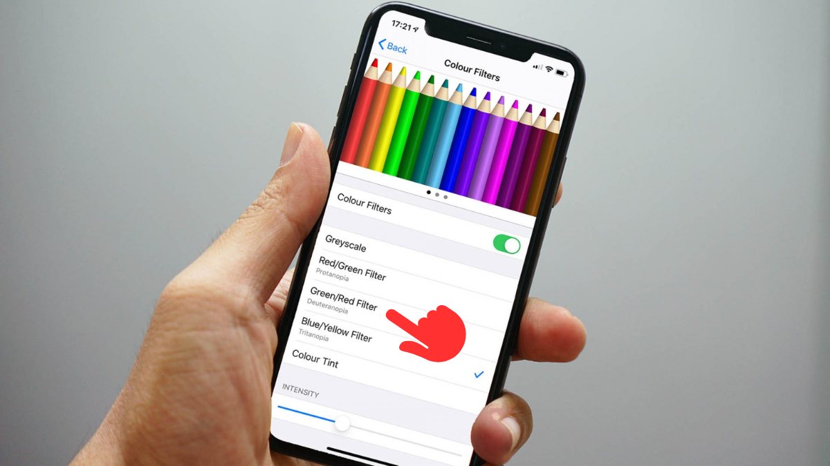 Bộ lọc màu lục-lam, lục-đỏ trên iPhone