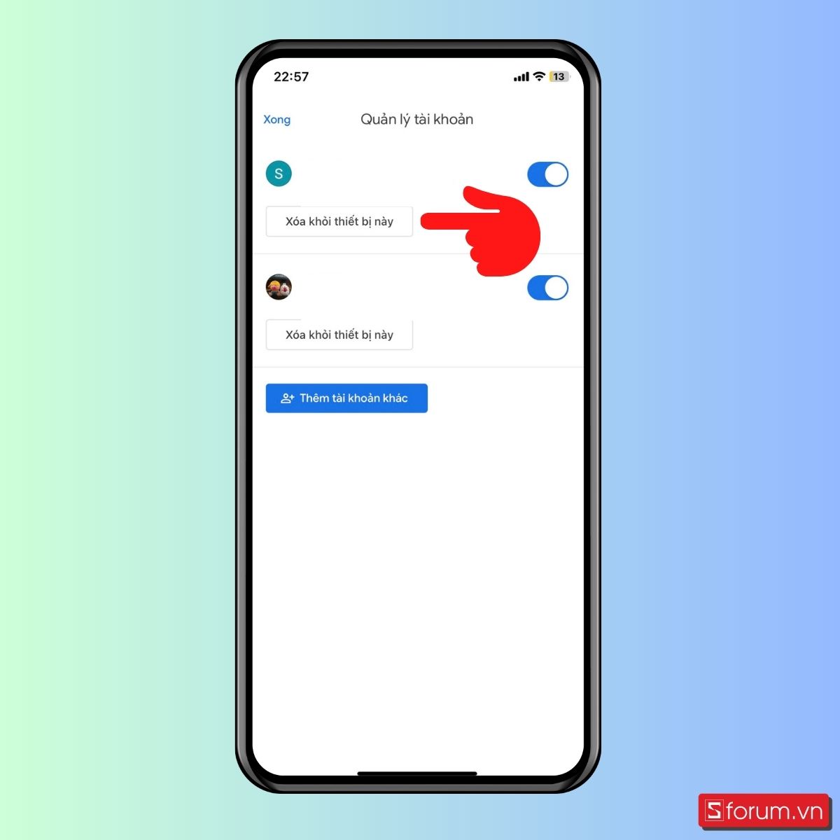 Cách đăng xuất tài khoản Gmail trên iPhone thông qua ứng dụng Gmail - bước 3