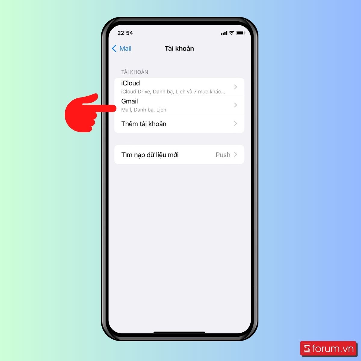 Cách đăng xuất Gmail thông qua Cài đặt - bước 3