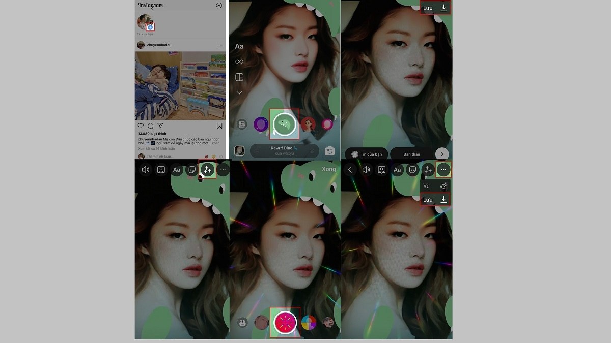 Cách dùng 2 filter trên instagram