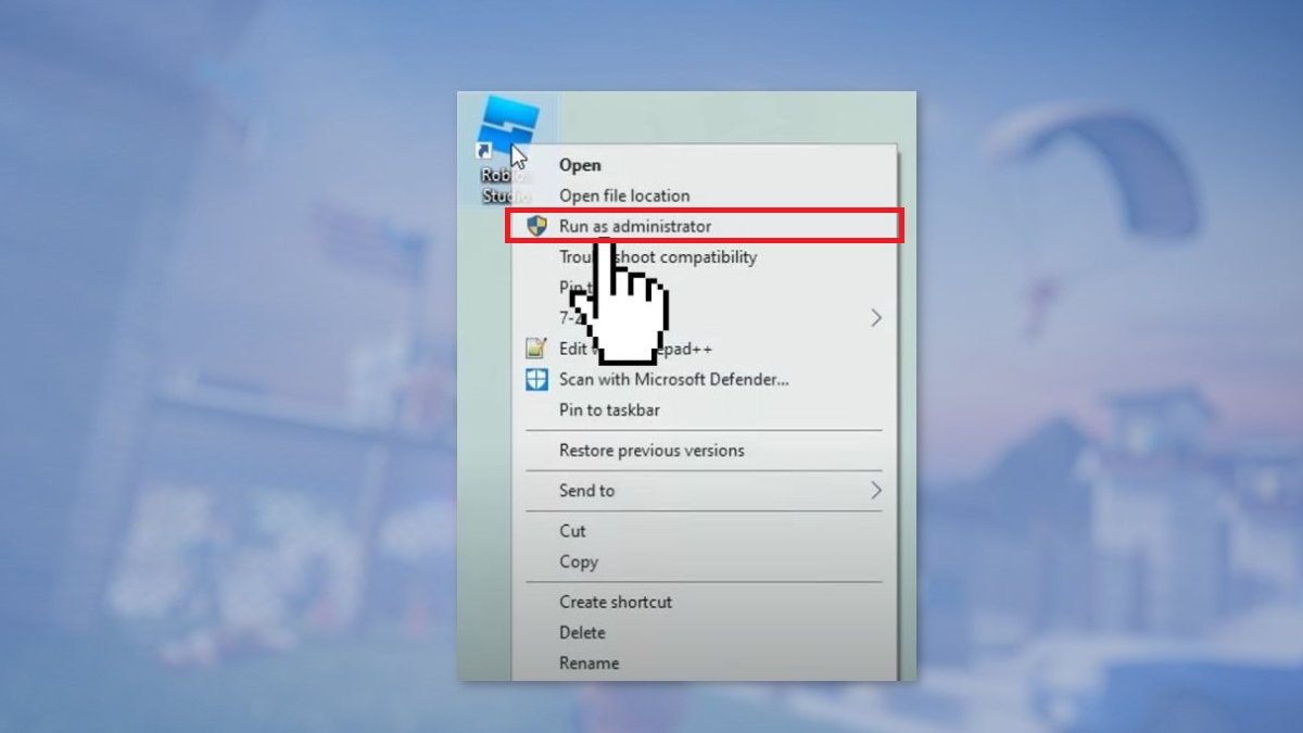 cách fix lỗi roblox crash- Khởi chạy roblox crash với tư cách quản trị viên đối với Windows 11