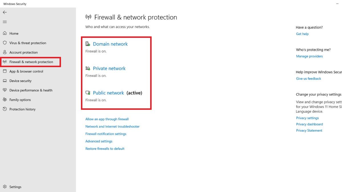 cách fix lỗi boblox crash - tắt tường lửa Windows bước 3