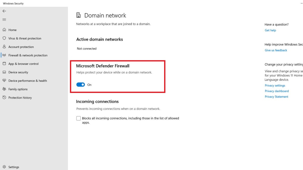 cách fix lỗi boblox crash - tắt tường lửa Windows bước 4