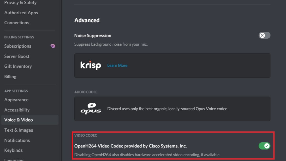 cách Fix lỗi roblox crash - tùy chỉnh cài đặt Discord bước 4-1 