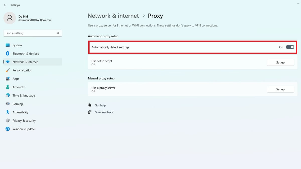 cách Fix lỗi roblox crash - tắt Cài đặt Proxy bước 3