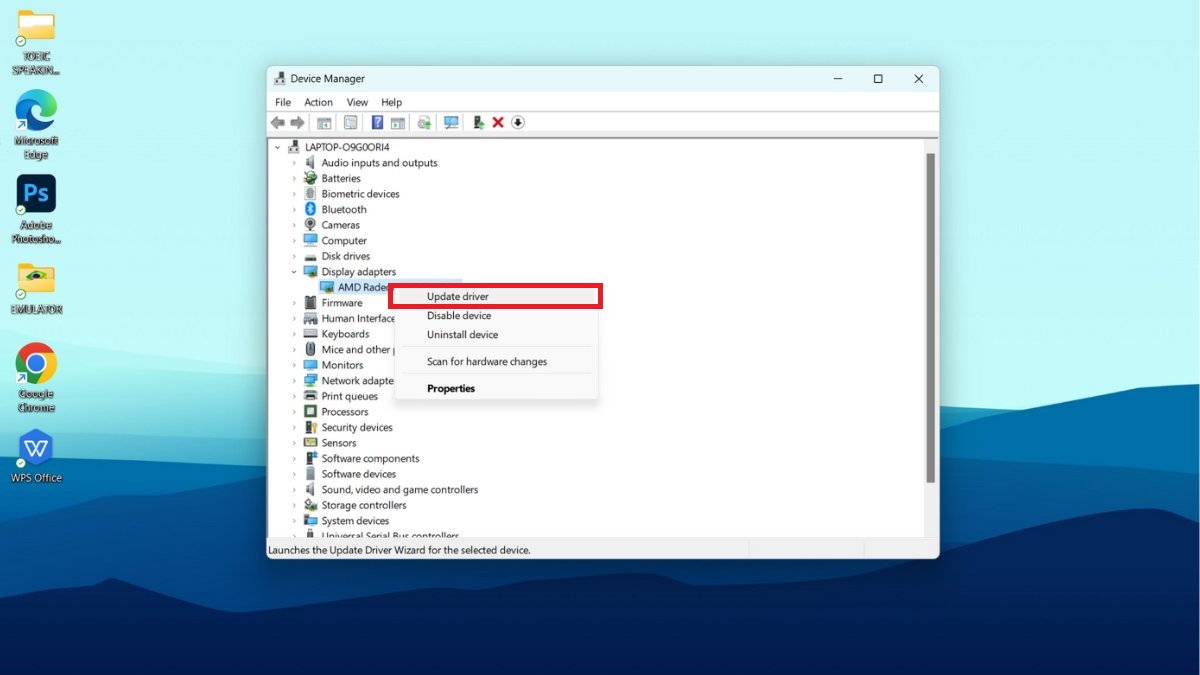 cách fix lỗi roblox crash - Nâng cấp trình điều khiển đồ họa của bạn để fix lỗi roblox crash bước 3 