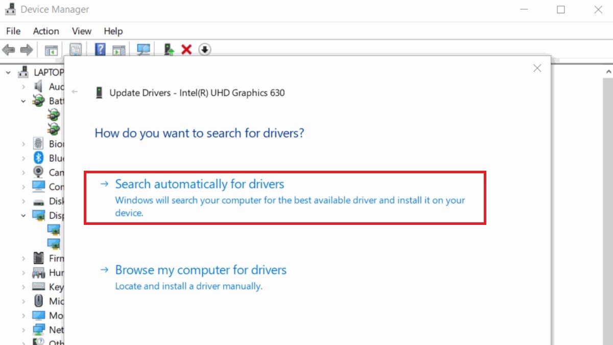 cách fix lỗi roblox crash - Nâng cấp trình điều khiển đồ họa của bạn để fix lỗi roblox crash bước 4