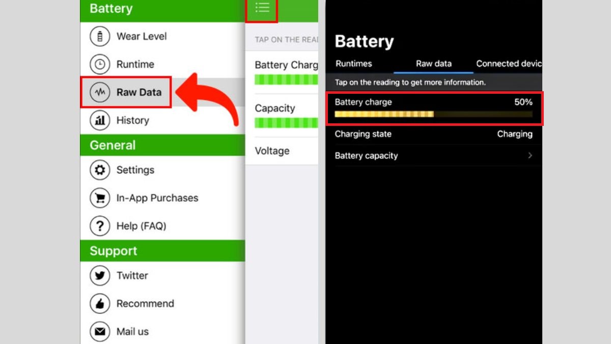 cách kiểm tra pin iphone bằng ứng dụng Battery Life