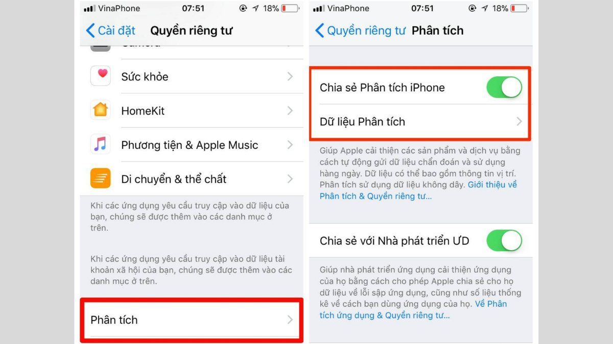 Xem tình trạng pin iPhone bị chai qua Analytics - bước 2