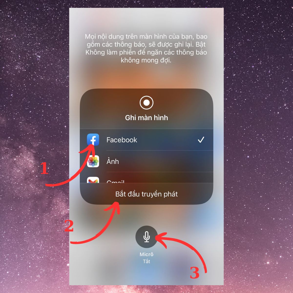 Cách live stream màn hình điện thoại iPhone lên Facebook - bước 4