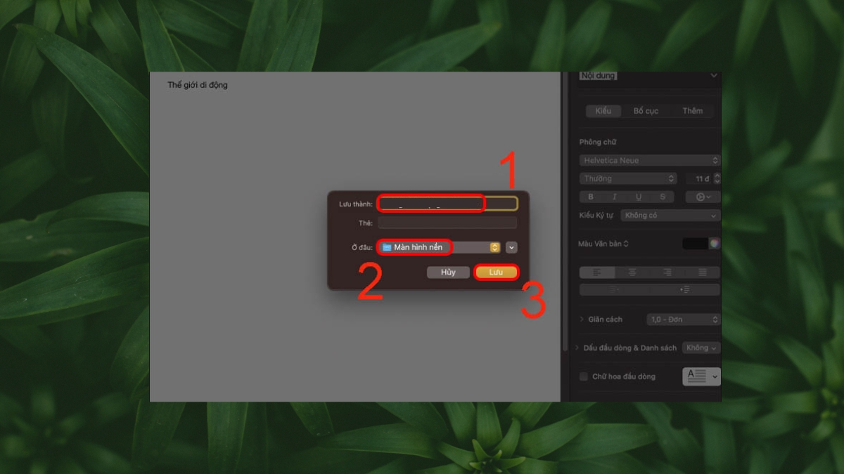 Cách lưu file Word trên MacBook 2