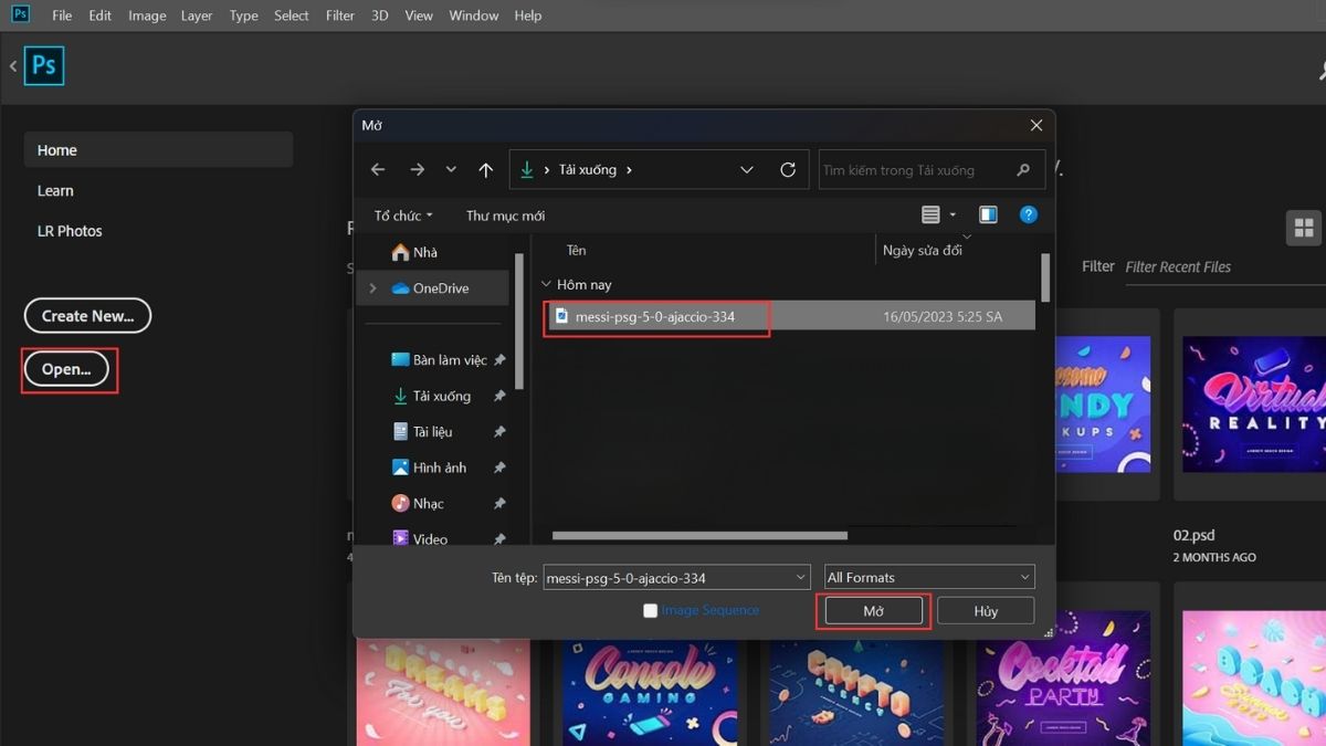 Bước 1: Cách tách nền trong photoshop bằng công cụ Lasso tool
