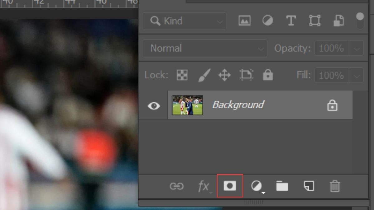 Bước 6: Cách tách nền trong photoshop bằng công cụ Lasso tool