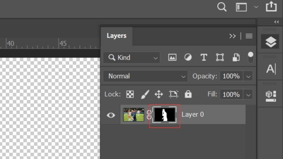 Bước 8: Cách tách nền trong photoshop bằng công cụ Lasso tool