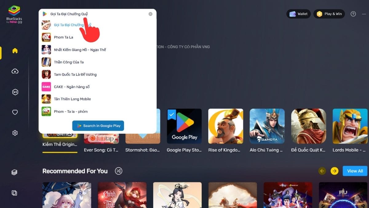 Cách tải Gọi Ta Là Đại Chưởng Quỹ trên PC bước 1