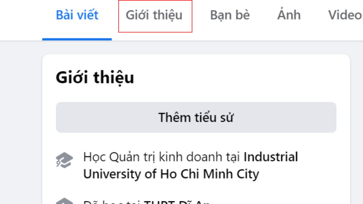 Bước 1: Cách thêm Instagram vào tiểu sử Facebook trên máy tính, PC chi tiết