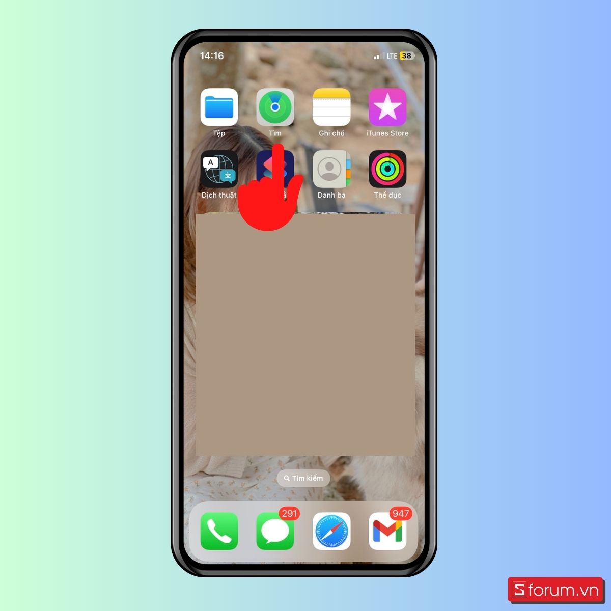 Cách theo dõi iPhone bằng iCloud trên điện thoại - bước 1