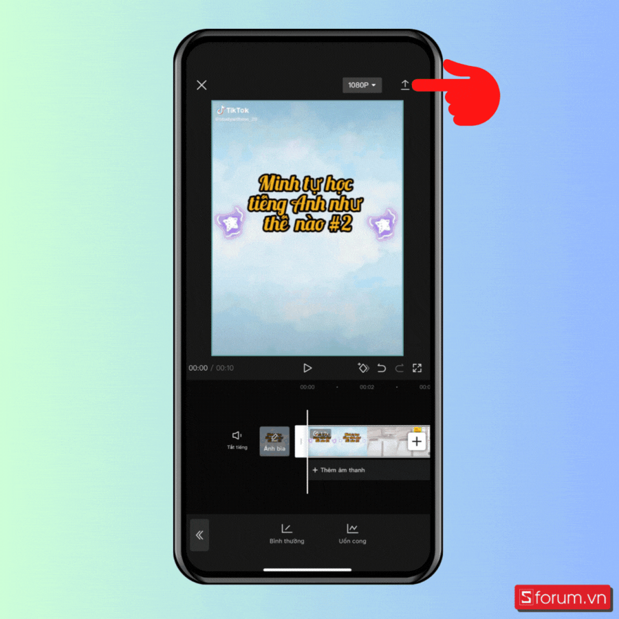 Cách tua nhanh video trên iPhone bằng Capcut - Bước 5