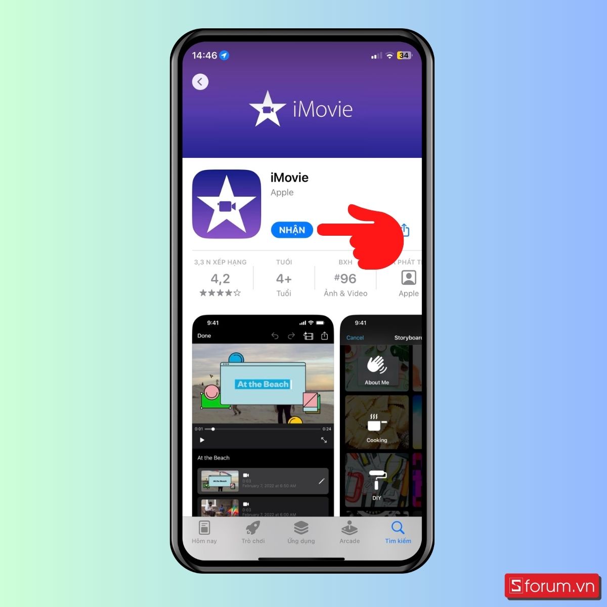 Cách tua nhanh video trên iPhone bằng iMovie - Bước 1