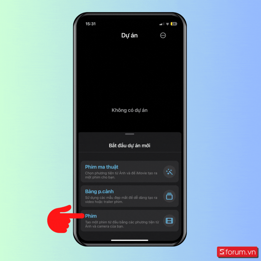 Cách tua nhanh video trên iPhone bằng iMovie - Bước 3