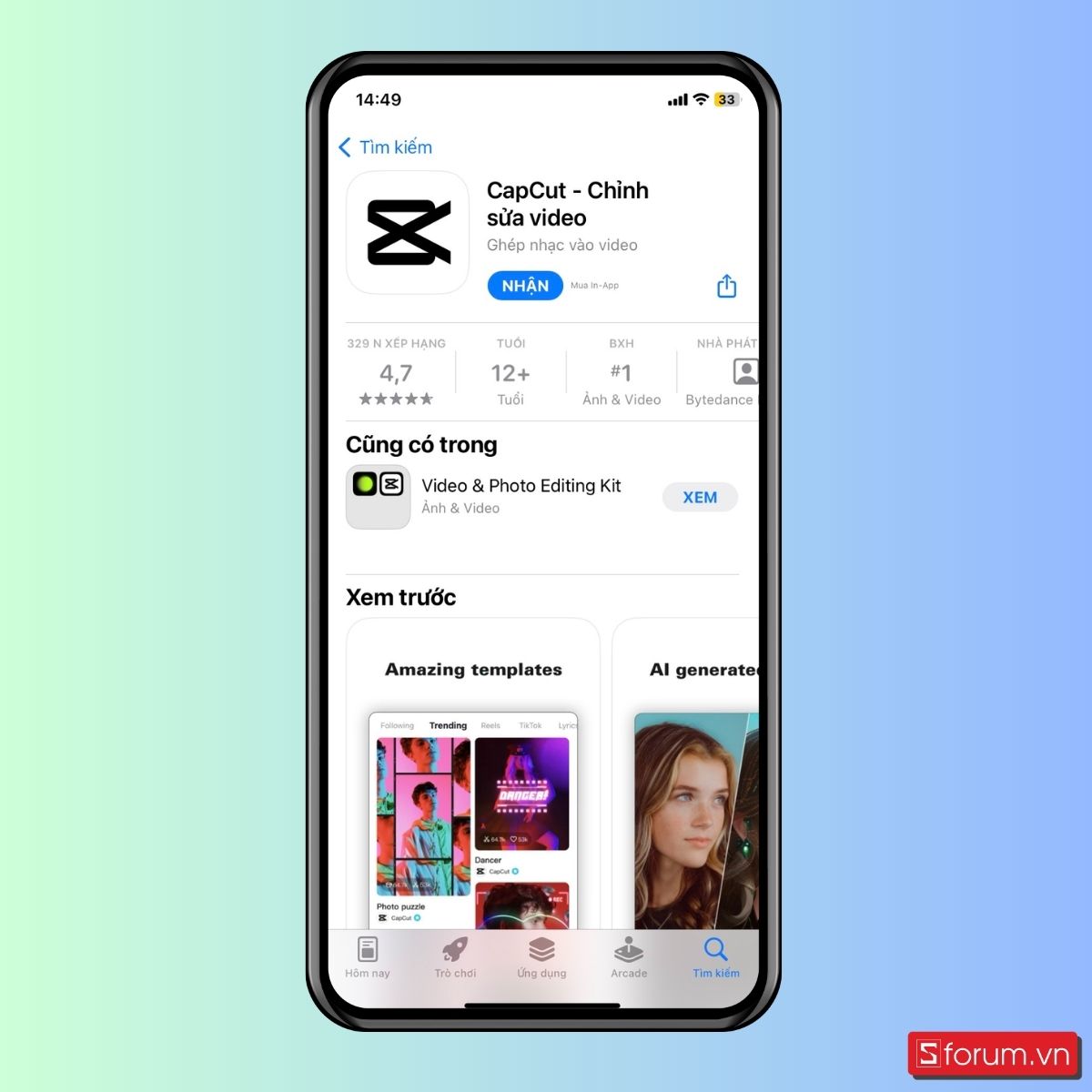 Cách tua nhanh video trên iPhone bằng Capcut - Bước 1