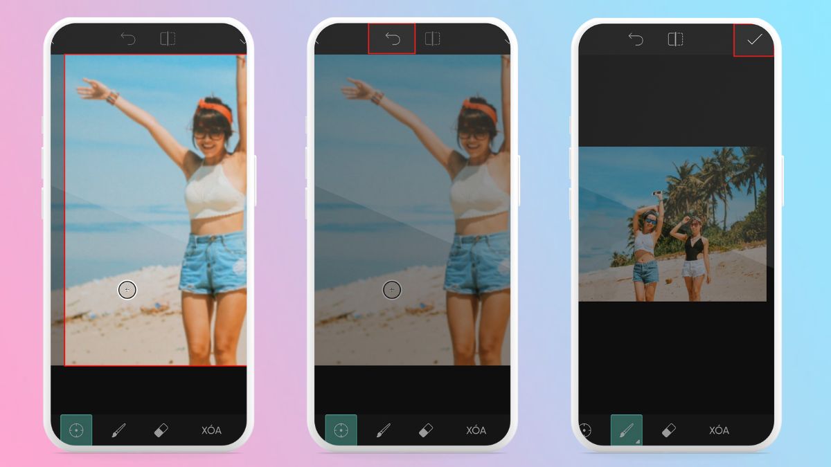 Cách xóa vật thể trong Picsart bước 2