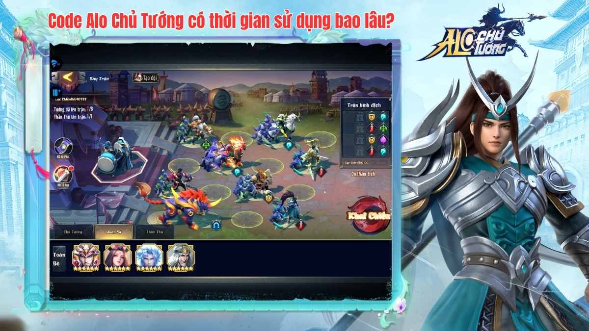Code Alo Chủ Tướng có thời gian sử dụng bao lâu?
