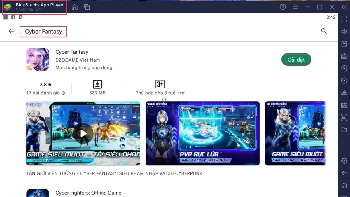 Cách tải Cyber Fantasy trên PC