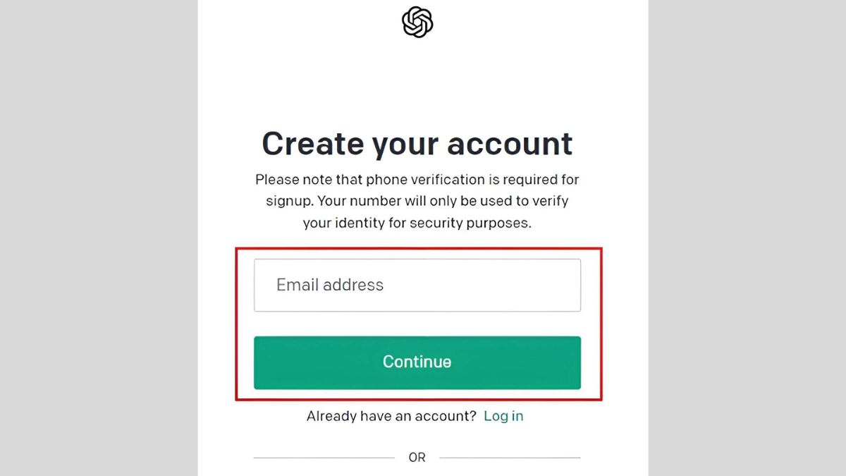 Cách đăng ký tạo tài khoản ChatGPT Việt Nam mới nhất không cần fake IP bước 2
