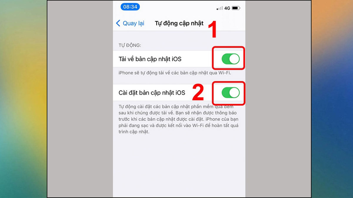 Bước 2: Khắc phục và mở lại Face ID bị tắtbằng cách cập nhập phiên bản iOS mới nhất