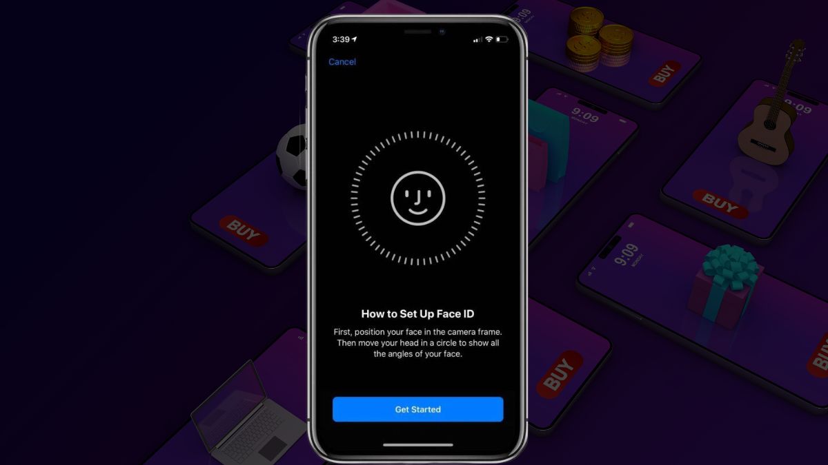 Cách thiết lập Face ID trên iPhone đơn giản bước 2