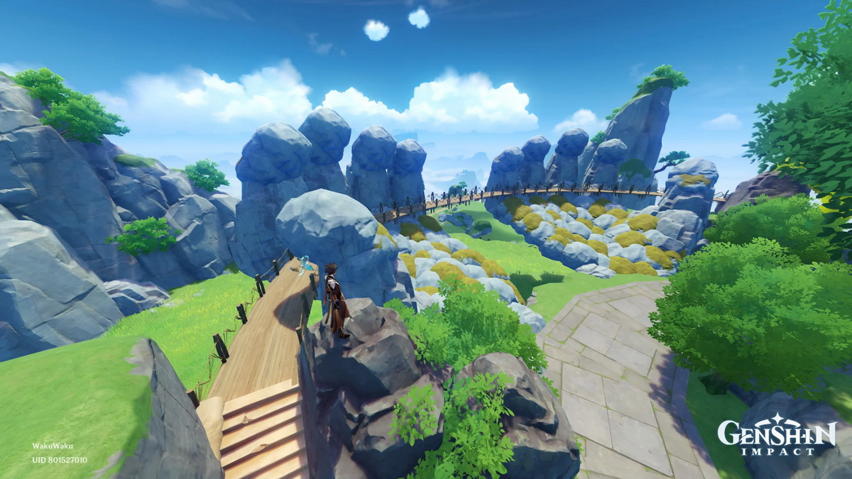 Game thủ Việt trổ tài tái hiện Cầu Vàng trong Genshin Impact