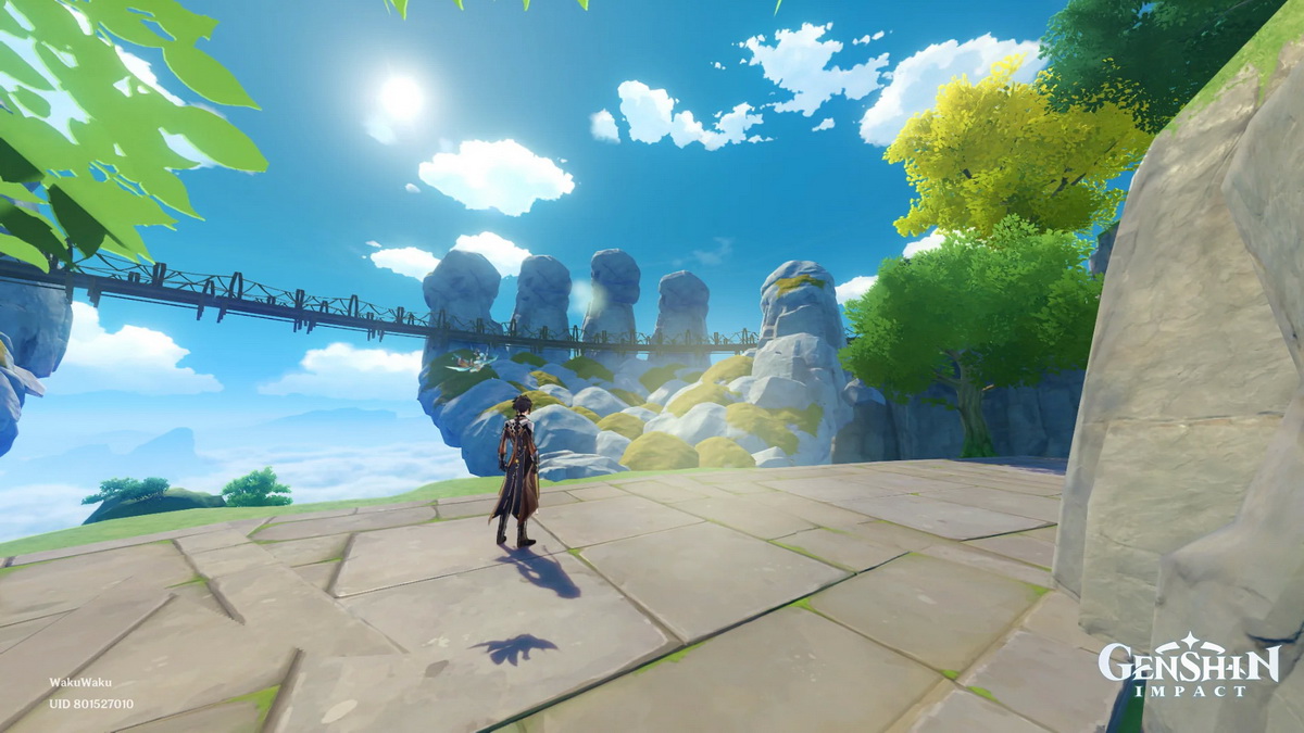 Game thủ Việt trổ tài tái hiện Cầu Vàng trong Genshin Impact
