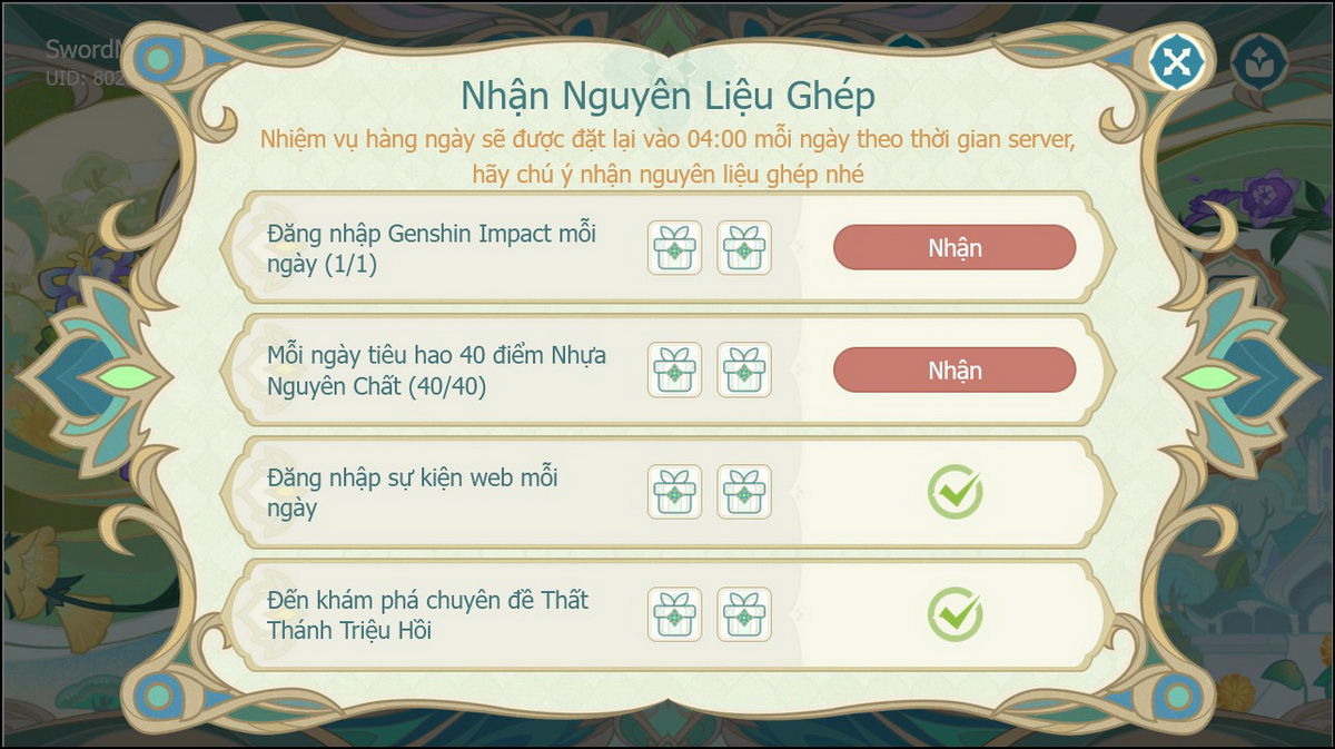 Genshin Impact: Hướng dẫn các công thức bí mật của sự kiện Thuốc Tiên Lấp Lánh