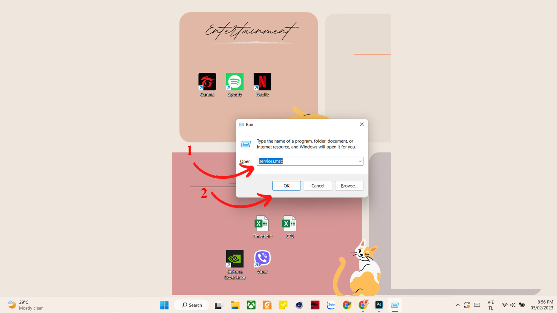 Hủy lệnh in máy tính với Print Spooler - Bước 1 