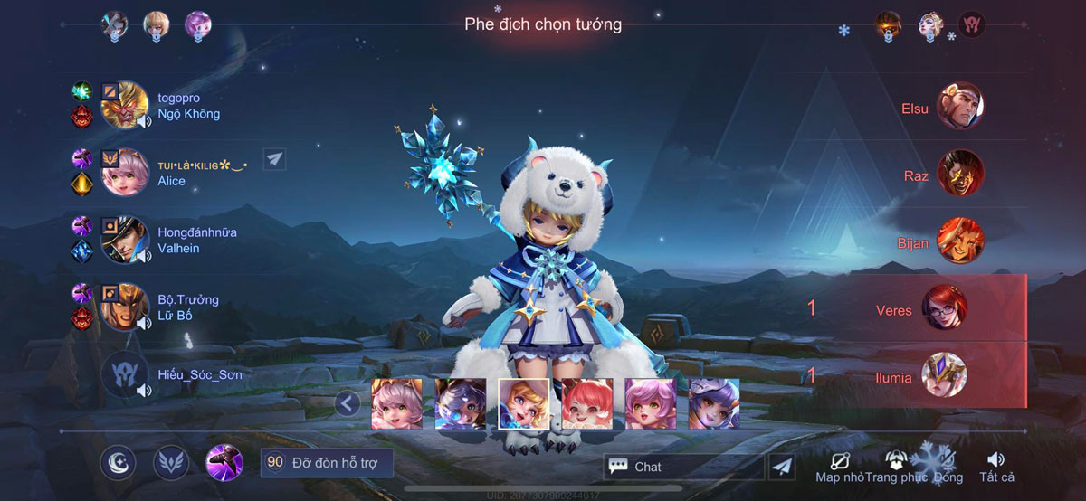 Không pick tướng có khả năng mở giao tranh 