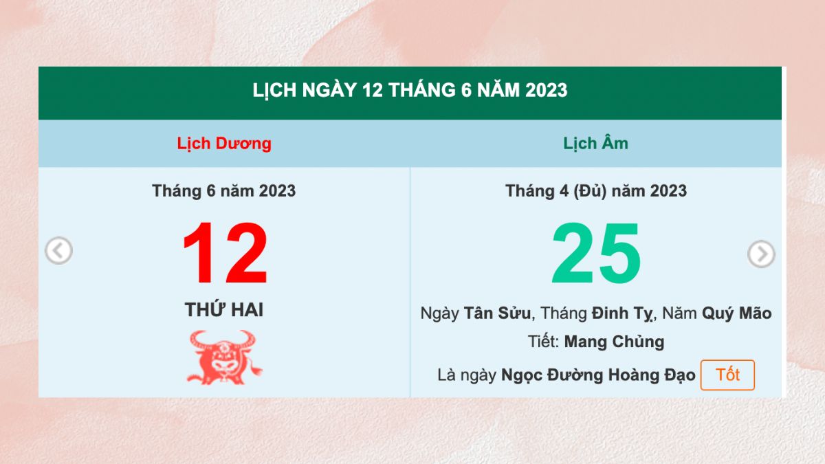 12/6 là ngày gì? Ngày 12 tháng 6 có tốt không?