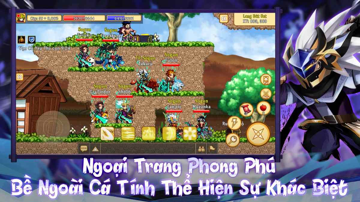 Tính năng nổi bật của Ninja Origin