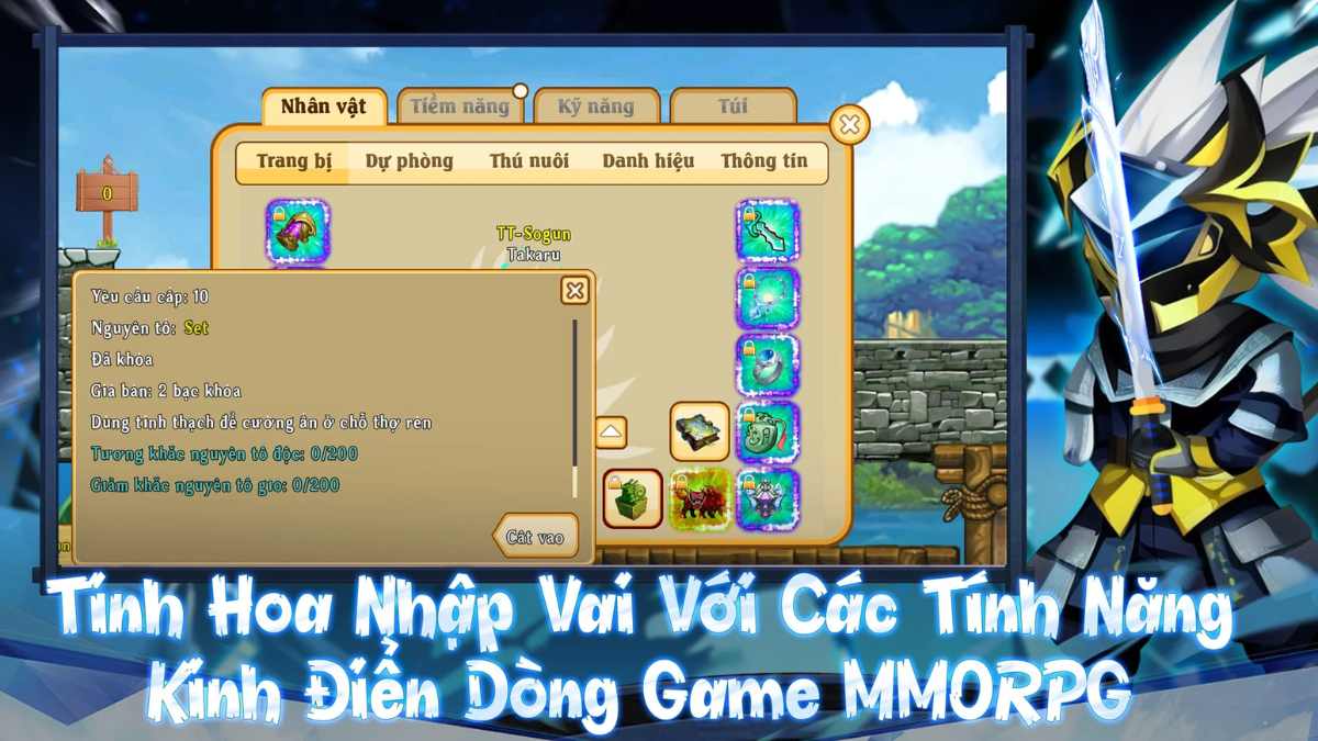 Tính năng nổi bật của Ninja Origin