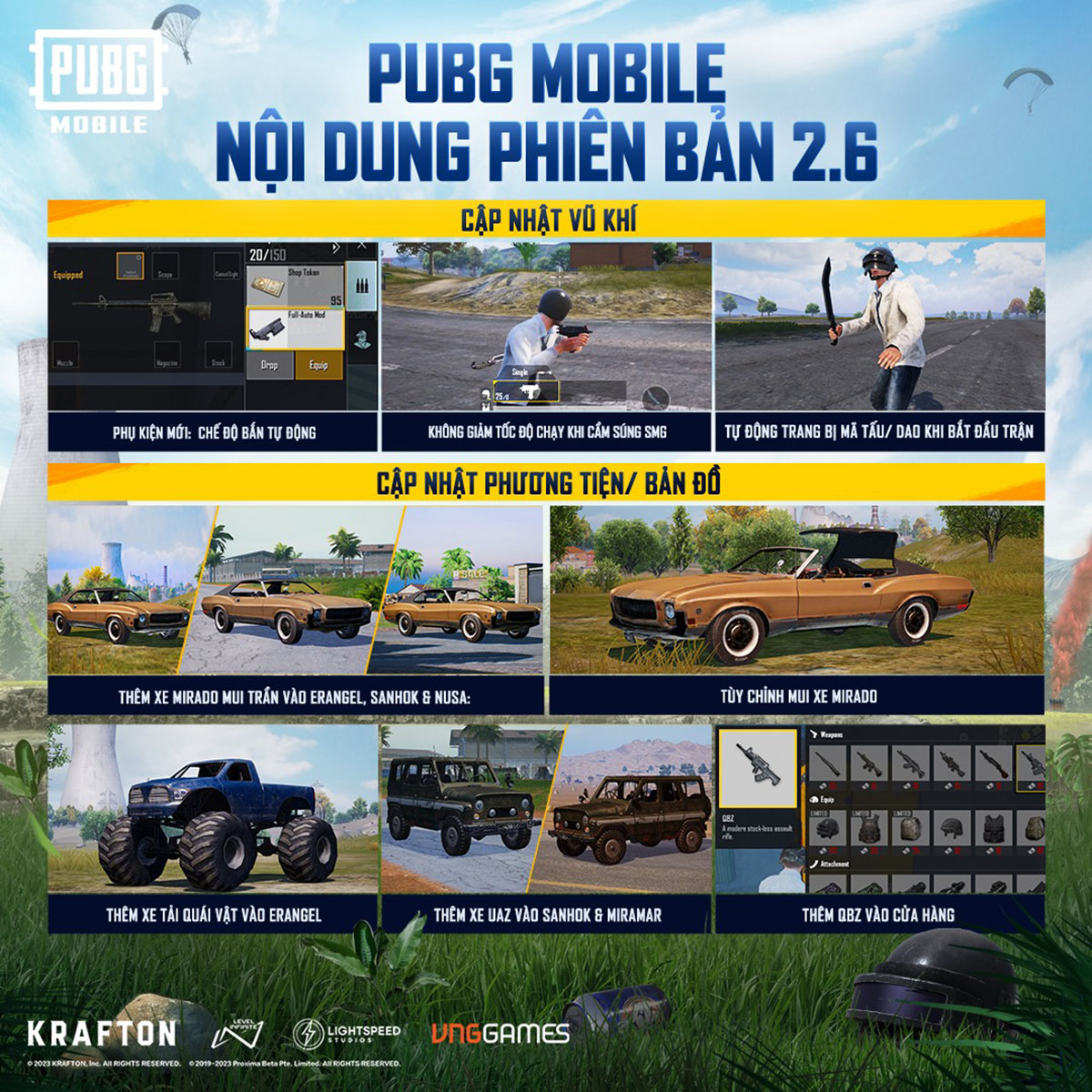 PUBG Mobile cập nhật chế độ mới săn khủng long ở phiên bản 2.6