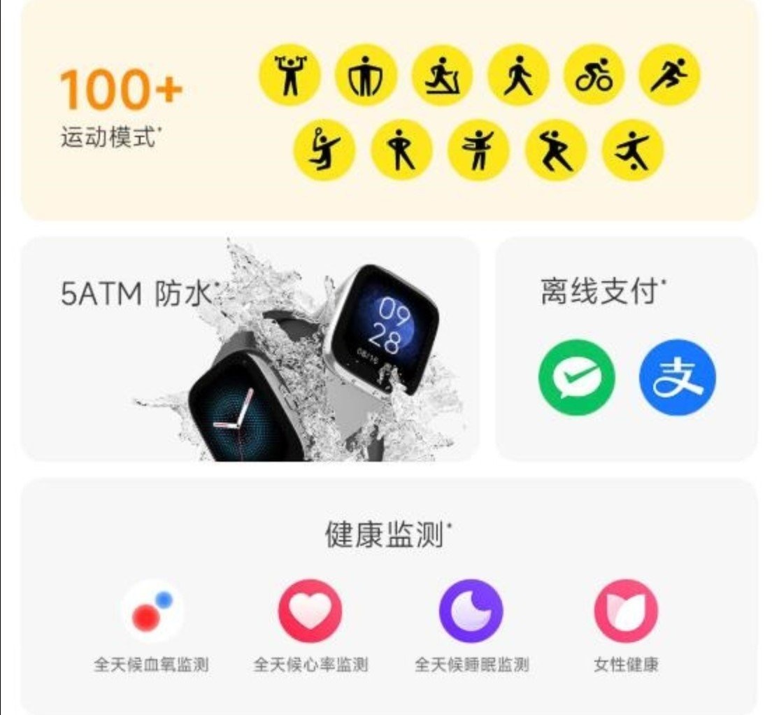 Redmi Watch 3 Lite có hơn 100 chế độ tập luyện