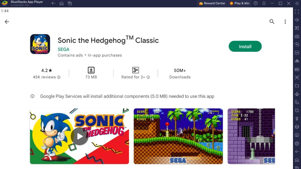 Hướng dẫn tải game Sonic The Hedgehog trên PC bước 2