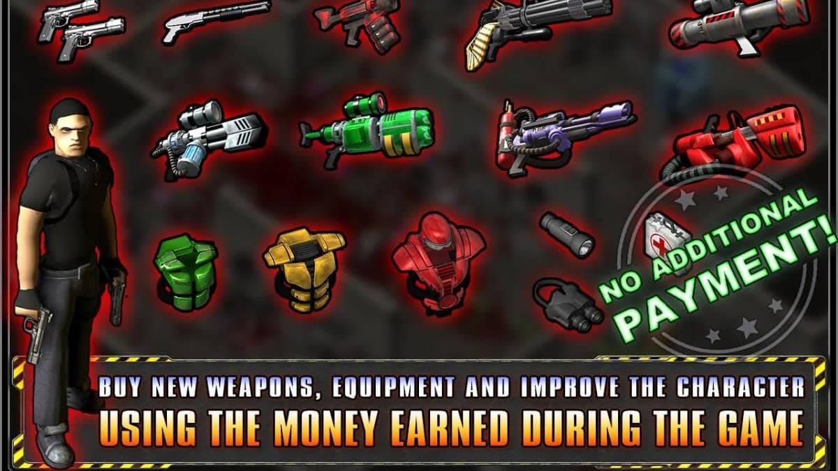 Alien Shooter có hệ thống vũ khí khổng lồ