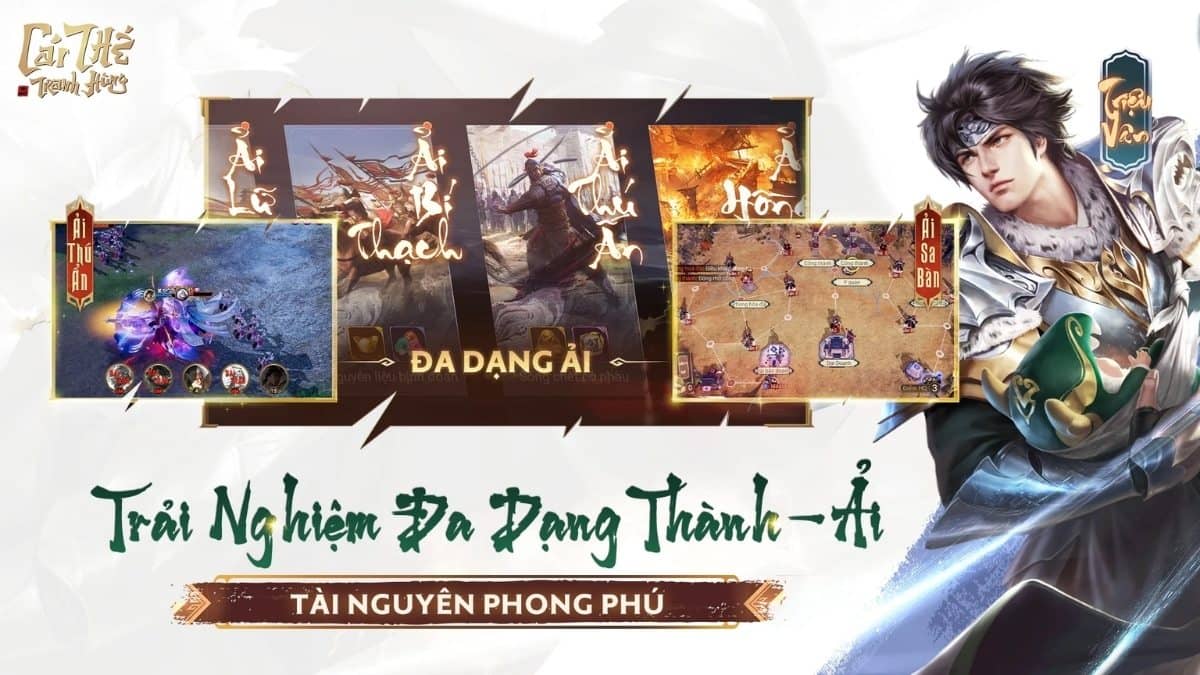 Garena Cái Thế Tranh Hùng có nguồn tài nguyên dồi dào