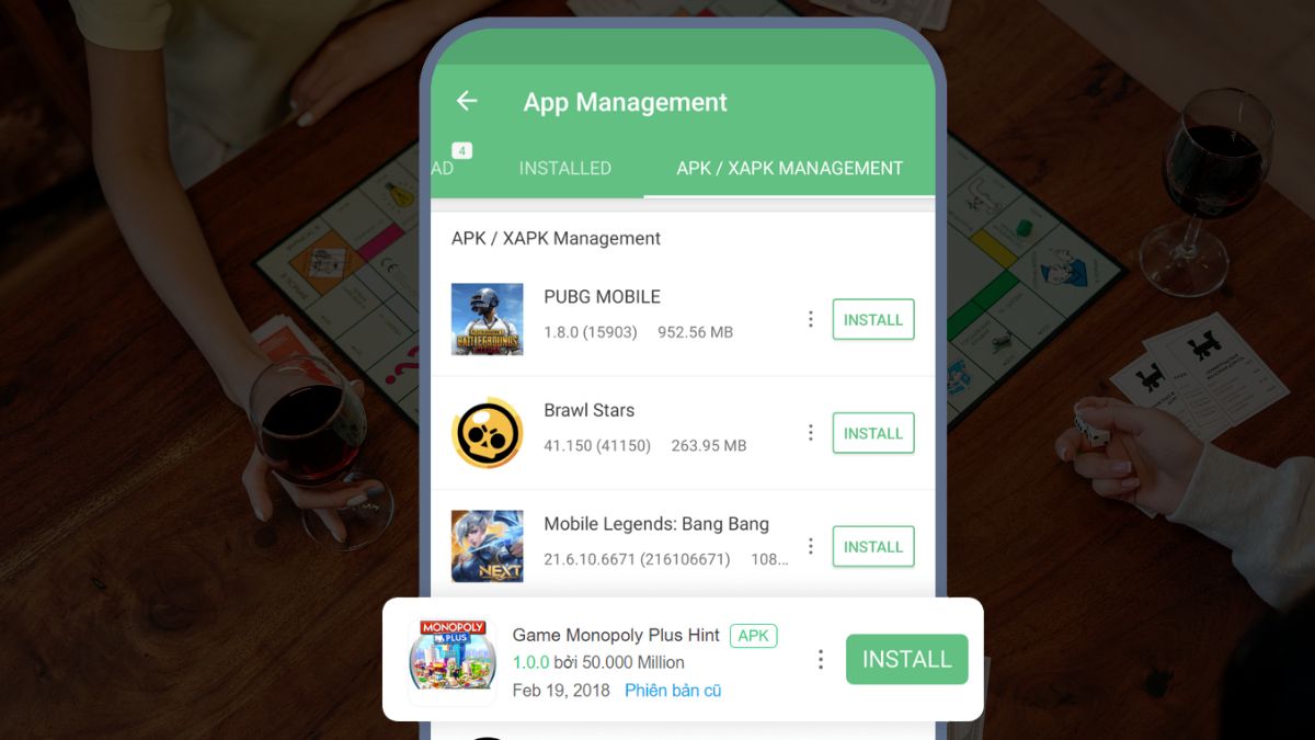 Cách tải monopoly APK trên Android bước 2