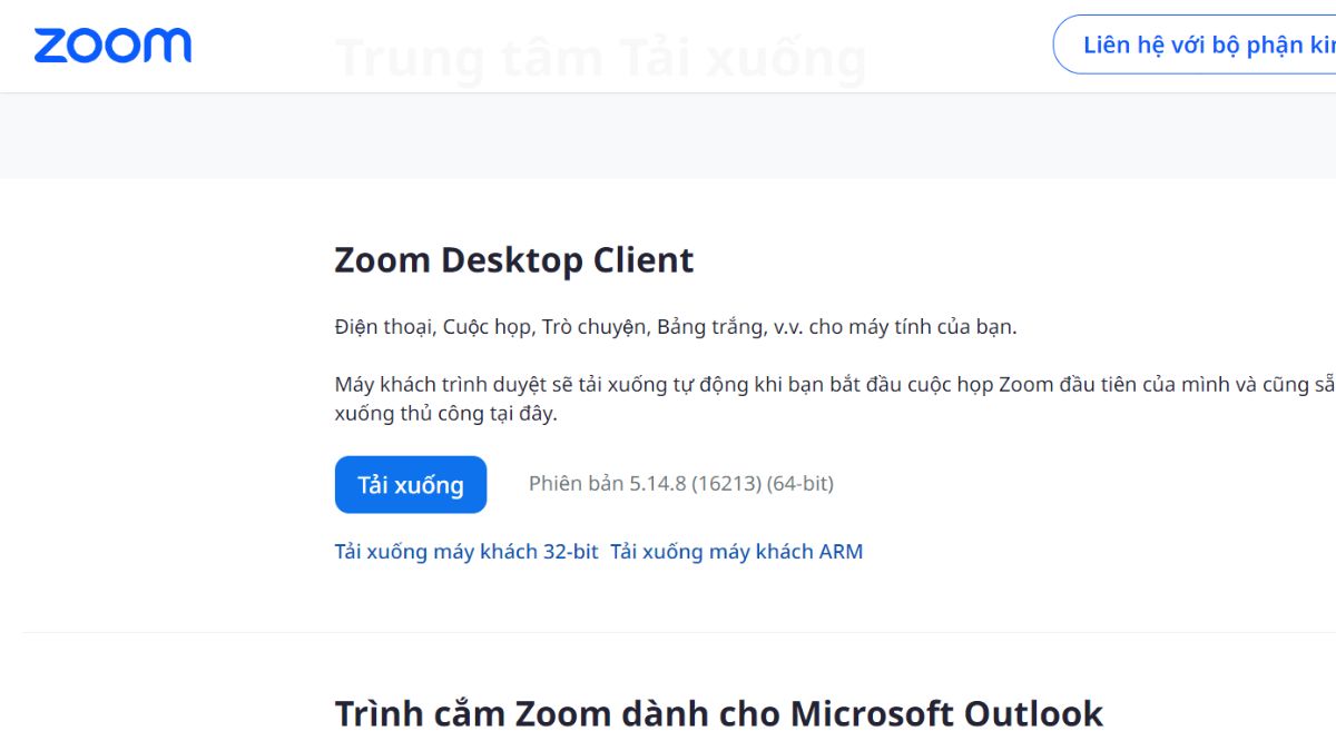 Hướng dẫn tải Zoom Cloud Meeting miễn phí trên PC chi tiết bước 1