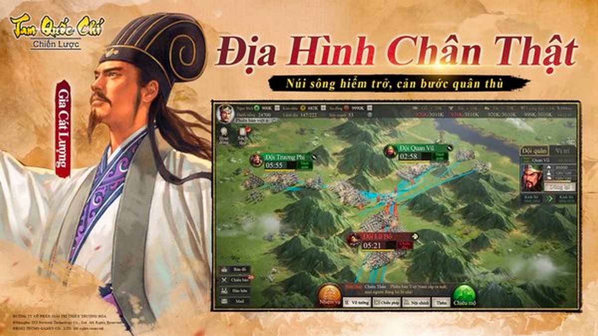 Đồ hoạ cực cháy của game Tam Quốc Chí - Chiến Lược