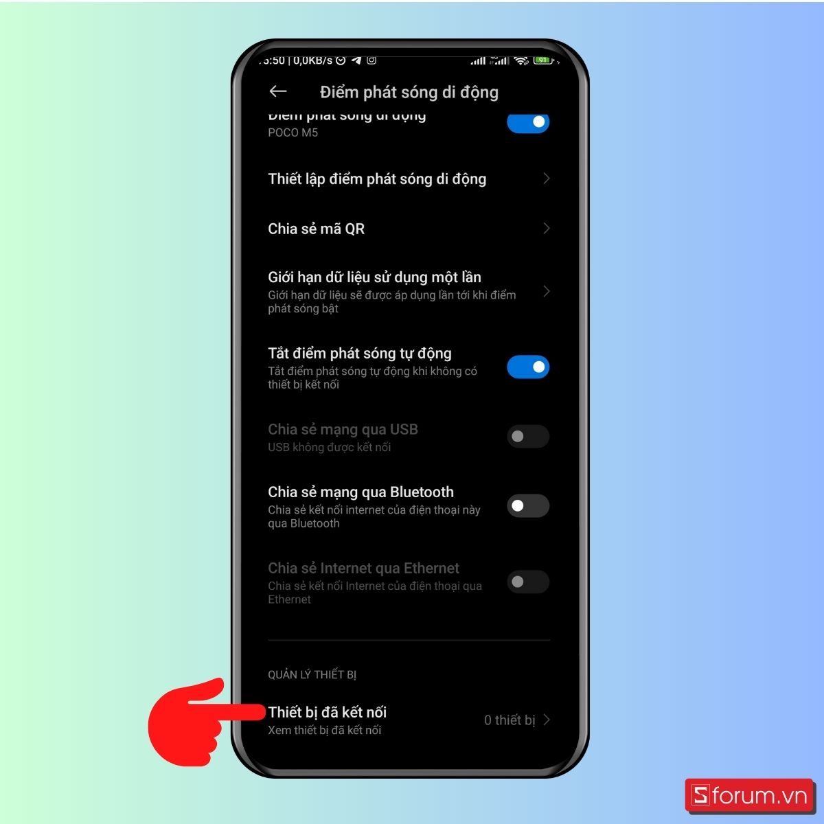 Giới hạn số lượng thiết bị kết nối - Bước 2