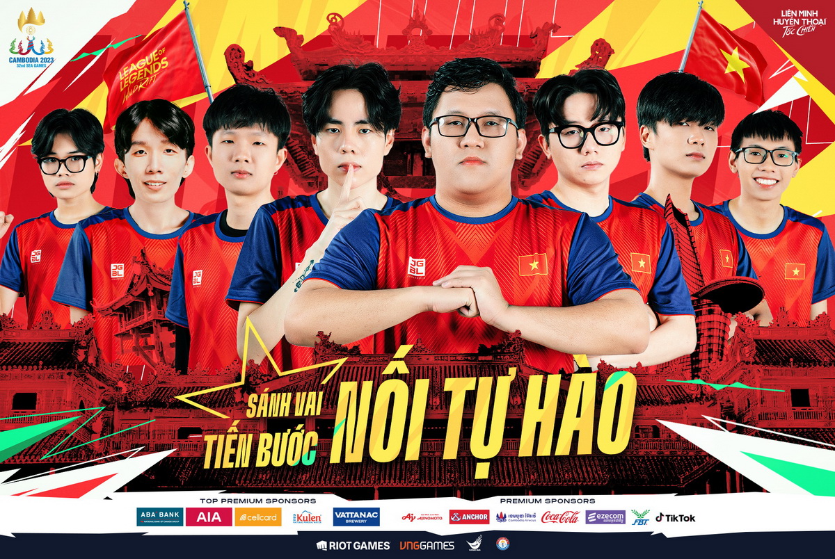 Dàn KOL Tốc Chiến tiếp sức tuyển Việt Nam tại SEA Games 32